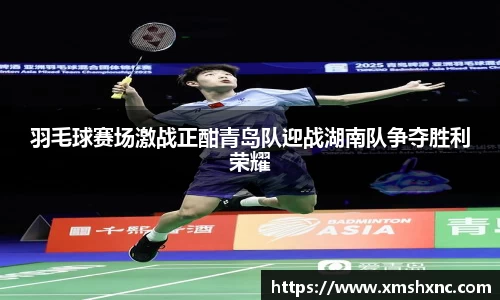 羽毛球赛场激战正酣青岛队迎战湖南队争夺胜利荣耀